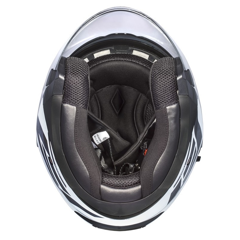 Cassida Jet Tech Corso Open motociklu ķivere melnā un baltā krāsā