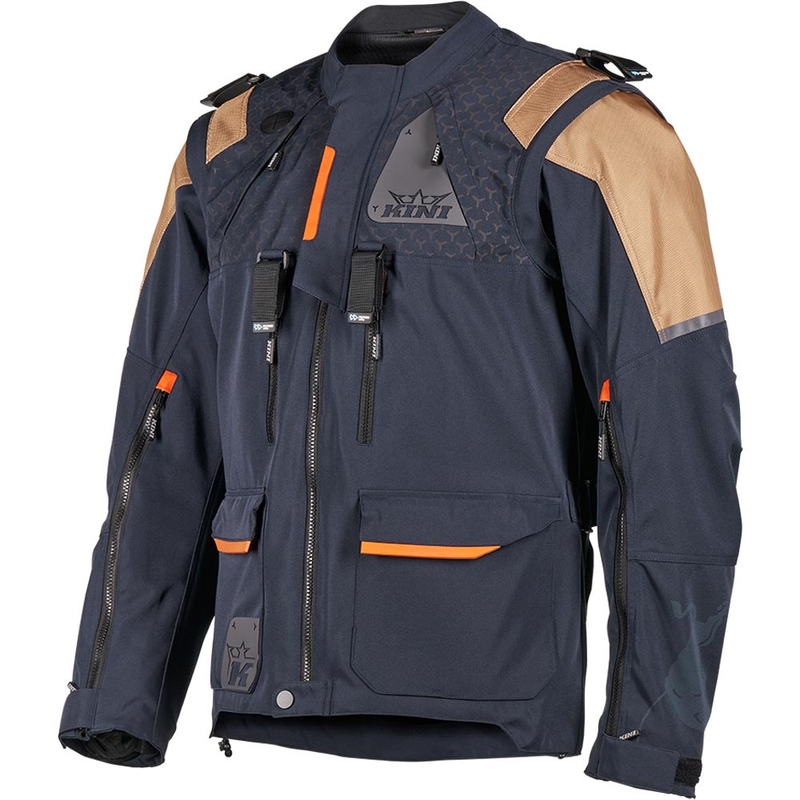 Motokrosa jaka KINI Red Bull EXC 2.0 antracīta-bēša