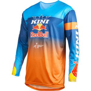 Motokrosa krekls KINI Red Bull 1.0 Rallye zili oranžs