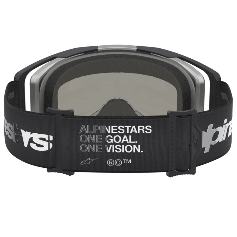 Alpinestars Vision 8 Amber motokrosa brilles melnas-sudrabainas