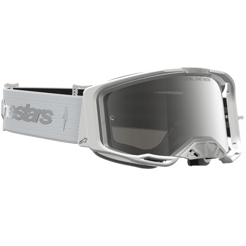 Alpinestars Vision 8 dzintara balti sudrabainas motokrosa brilles