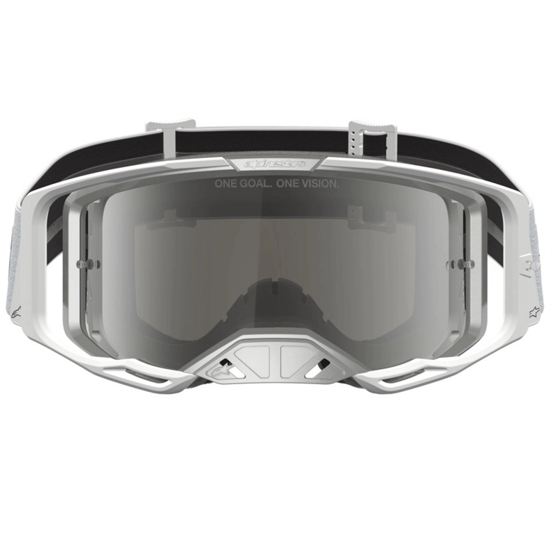 Alpinestars Vision 8 dzintara balti sudrabainas motokrosa brilles