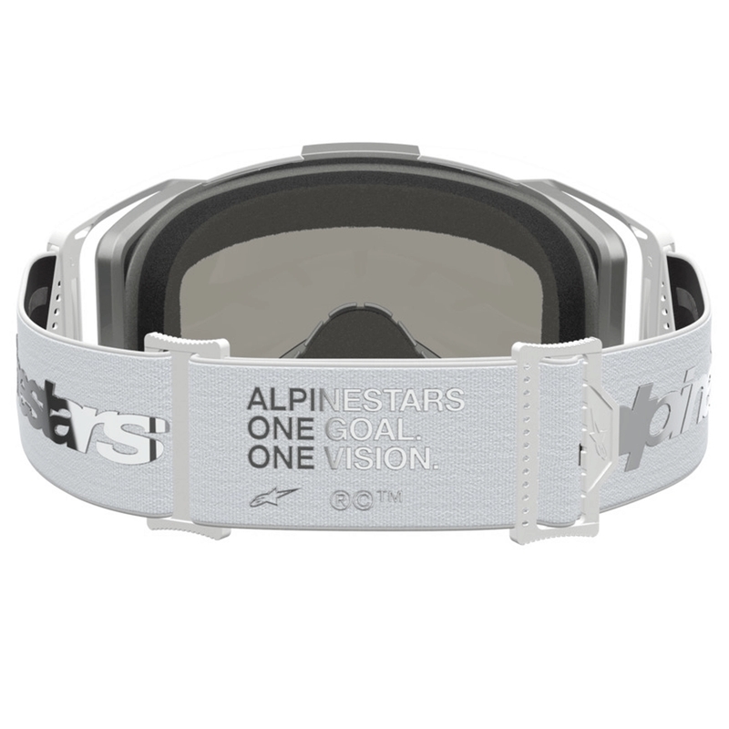 Alpinestars Vision 8 dzintara balti sudrabainas motokrosa brilles