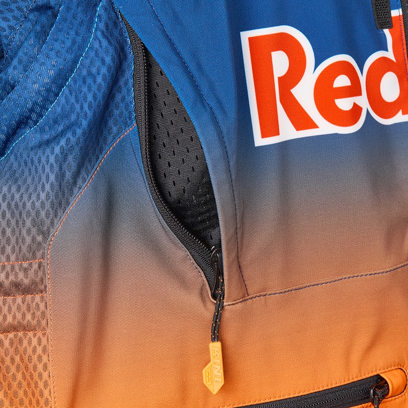 Motokrosa jaka KINI Red Bull 1.0 Rallye zili oranža