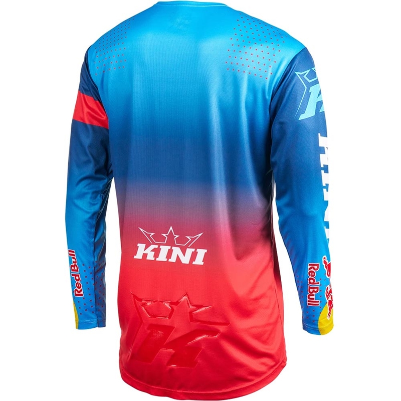 Motokrosa krekls KINI Red Bull 2.0 MXC zili sarkans