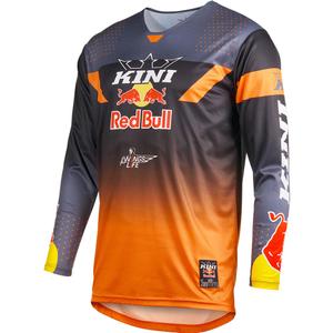 Motokrosa krekls KINI Red Bull 2.0 MXC pelēkoranžs