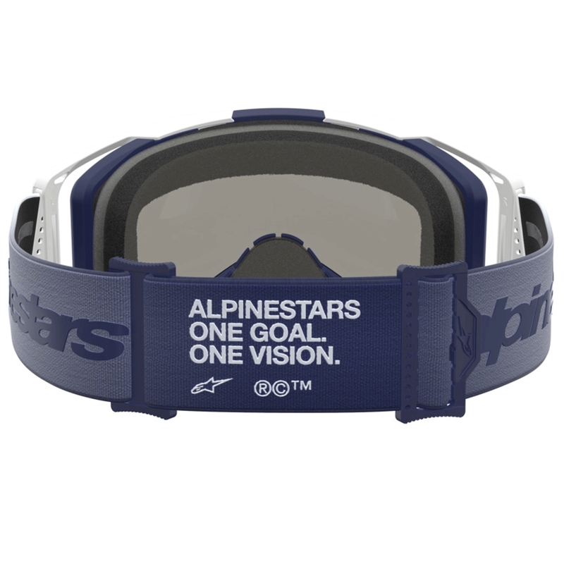 Alpinestars Vision 8 dzintara zili baltas motokrosa brilles
