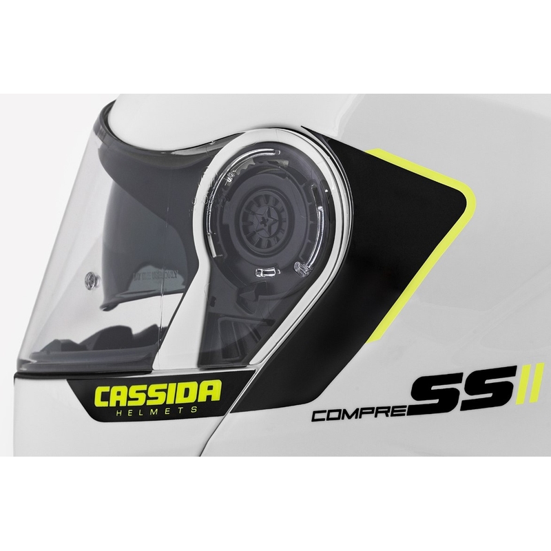 Cassida Compress 2.0 Refraction balta-melna-fluo dzeltena moto ķivere
