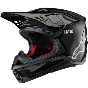 Alpinestars Supertech S-M10 Solid FIM2 motokrosa ķivere melna
