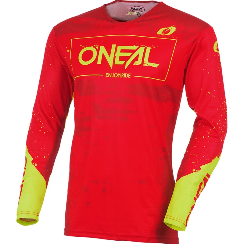 O'Neal Mayhem Paint sarkan-neona dzeltens motokrosa krekls