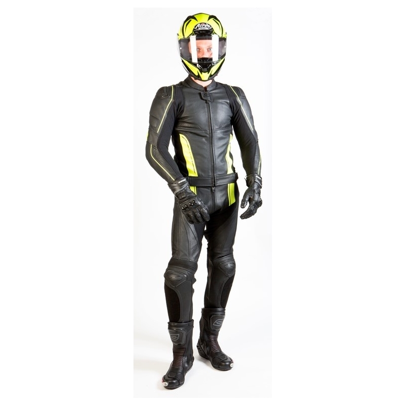 Bunda na motorku Ozone Volt černo-fluo žlutá