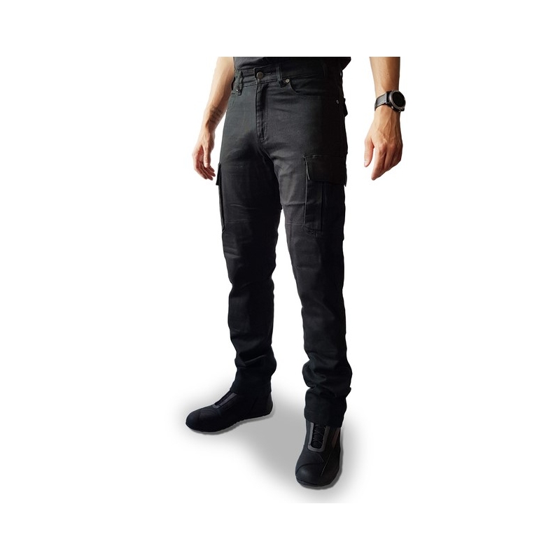 Ozone Shadow II Black Motocikla džinsi izpārdošana