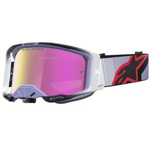 Alpinestars Vision 8 Maven motokrosa brilles lavandas-melnas