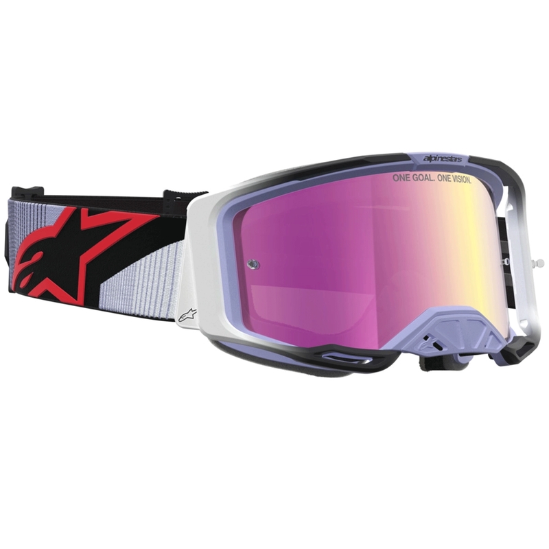 Alpinestars Vision 8 Maven motokrosa brilles lavandas-melnas