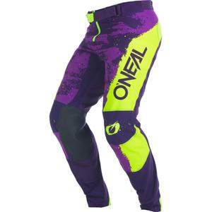 O'Neal Mayhem Paint motokrosa bikses violeti dzeltenas