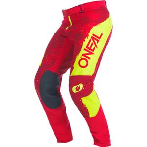 O'Neal Mayhem Paint sarkanas-neona dzeltenas motokrosa bikses