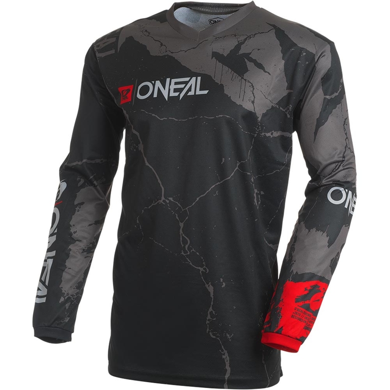 O'Neal Element Acid motokrosa krekls melns-pelēks