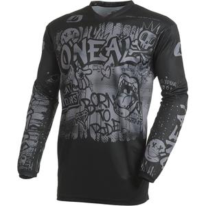 O'Neal Element Rancid motokrosa krekls melns-pelēks