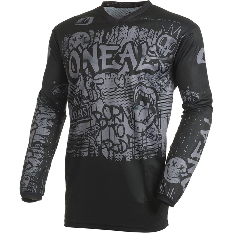 O'Neal Element Rancid motokrosa krekls melns-pelēks