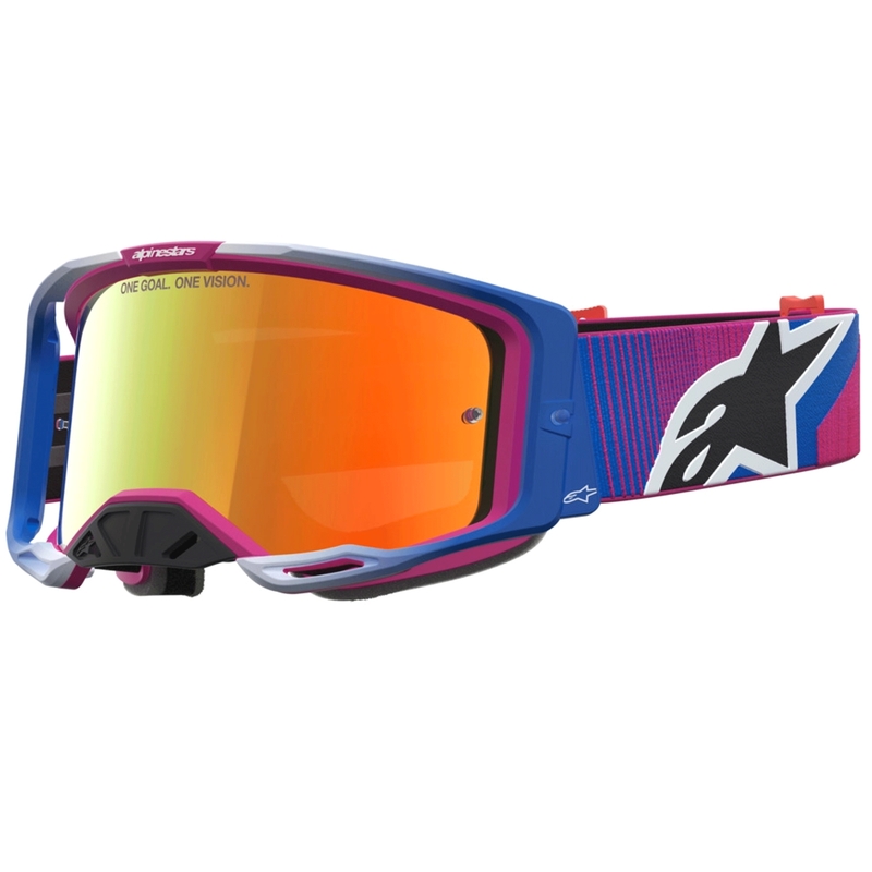 Alpinestars Vision 8 Maven motokrosa brilles sarkanas-melnas