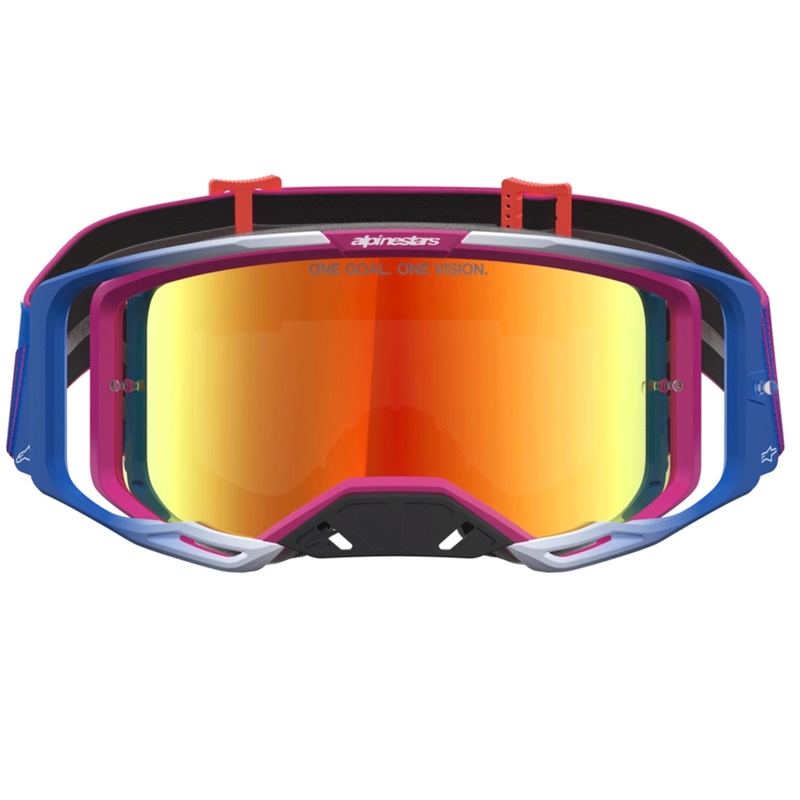Alpinestars Vision 8 Maven motokrosa brilles sarkanas-melnas