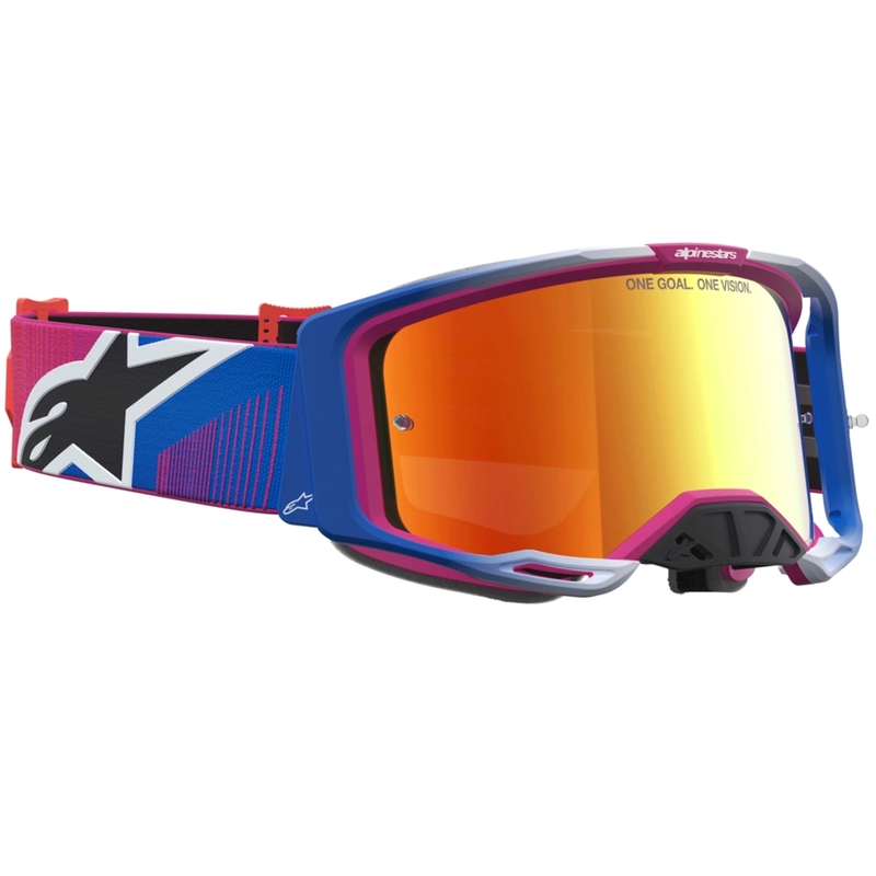 Alpinestars Vision 8 Maven motokrosa brilles sarkanas-melnas
