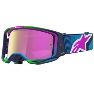 Alpinestars Vision 8 Maven zili violetas motokrosa brilles