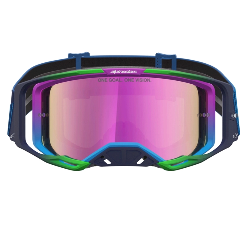 Alpinestars Vision 8 Maven zili violetas motokrosa brilles
