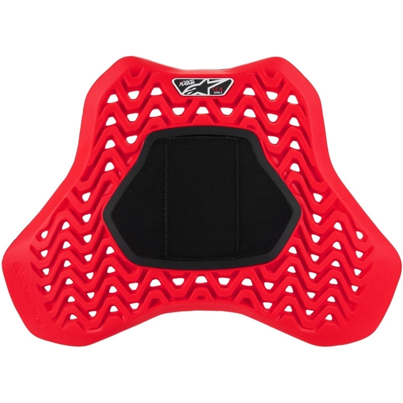 Alpinestars Nucleon Plasma Racing krūšu aizsargs ar Velcro sarkanā un melnā krāsā