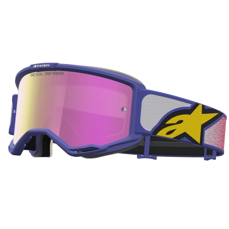Alpinestars Vision 5 Drag motokrosa brilles sarkanvioletas