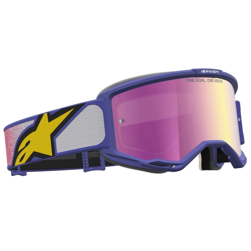 Alpinestars Vision 5 Drag motokrosa brilles sarkanvioletas