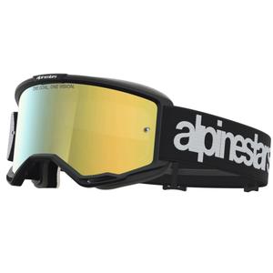 Alpinestars Vision 5 Hone motokrosa brilles melnas-baltas
