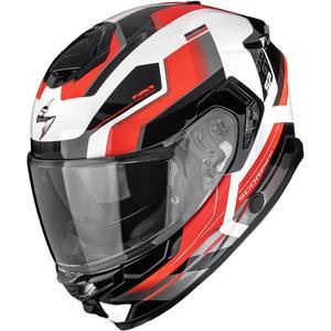 Scorpion EXO-GT SP Air Arkon slēgta motocikla ķivere, balta-sarkana