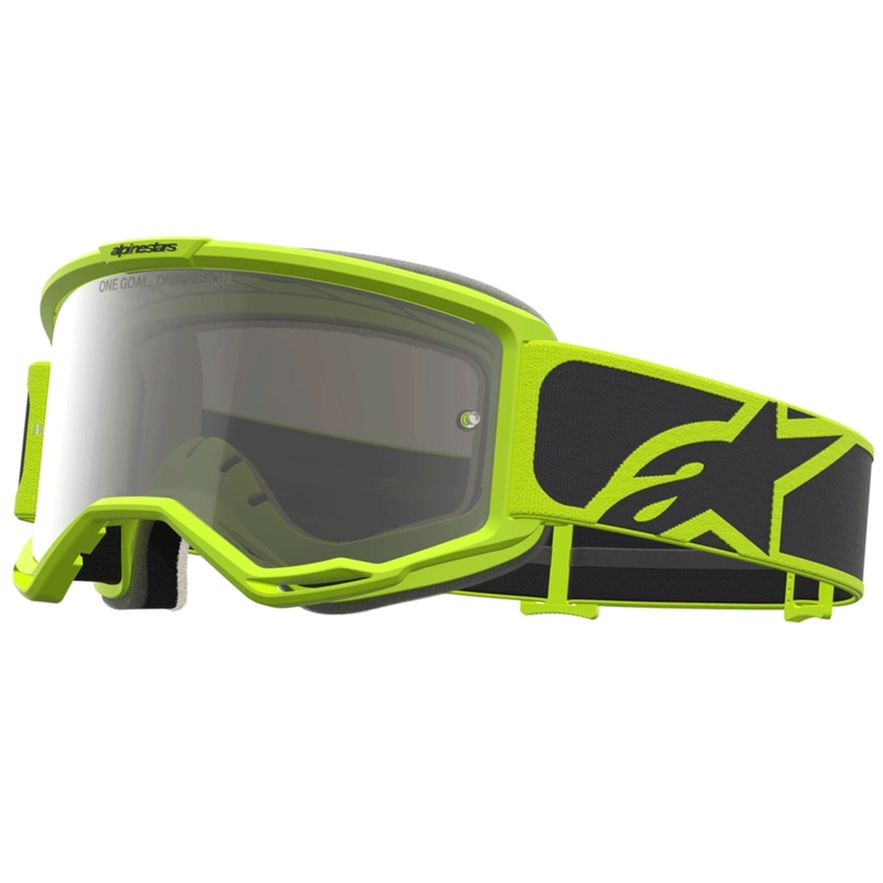 Alpinestars Vision 5 Rora motokrosa brilles melnas-fluorescentas dzeltenas