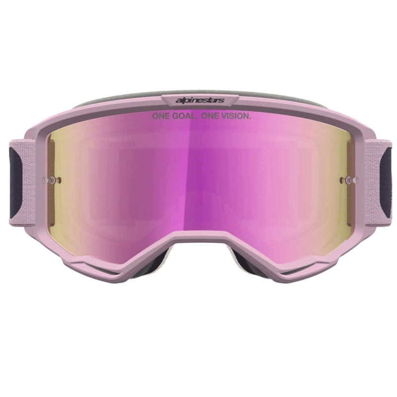 Alpinestars Vision 5 Rora motokrosa brilles tumši pelēkas-rozā