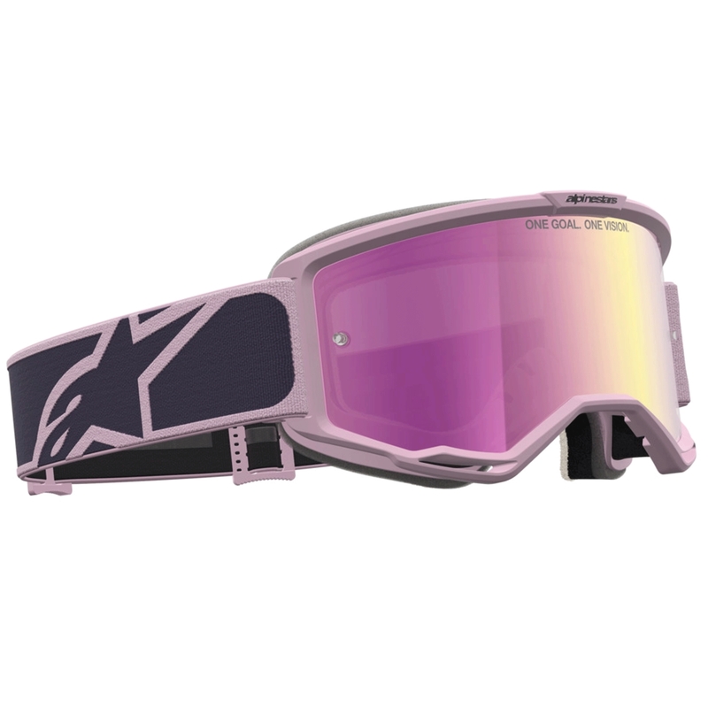 Alpinestars Vision 5 Rora motokrosa brilles tumši pelēkas-rozā