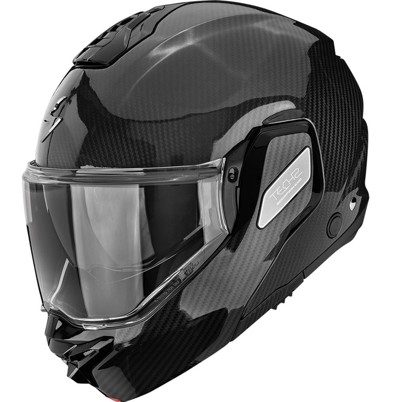 Scorpion EXO-TECH II Carbon Solid atveramā motocikla ķivere, melna