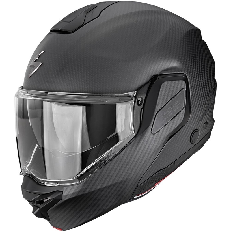 Scorpion EXO-TECH II Carbon Solid atveramā motocikla ķivere, matēti melna