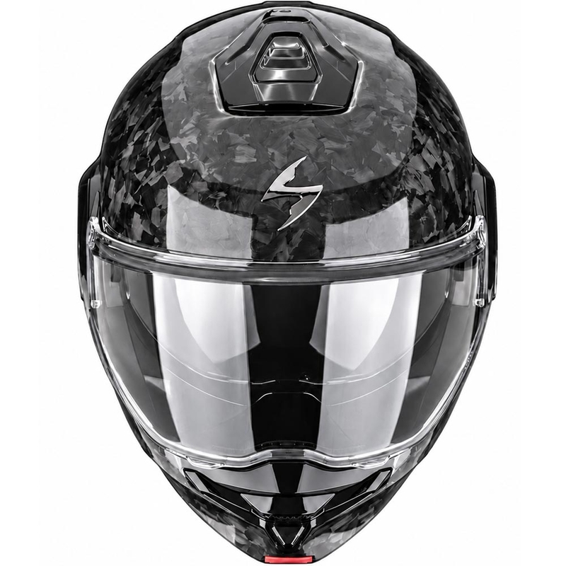 Scorpion EXO-TECH II Onyx Carbon motocikla ķivere, atverama, melna