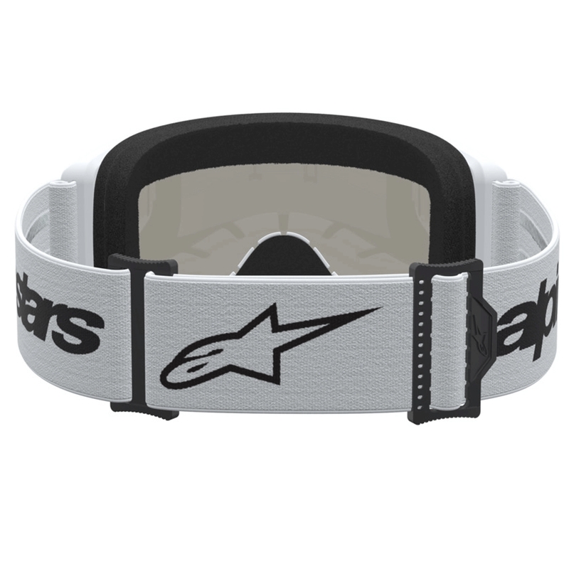 Alpinestars Vision 3 Wordmark motokrosa brilles, baltas-melnas