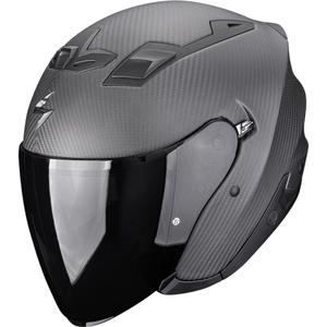 Scorpion EXO-Z1 Carbon Solid atvērtā motocikla ķivere, matēta melna