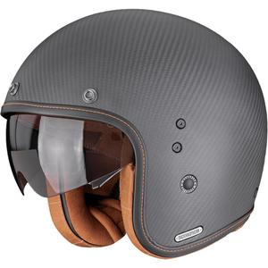 Scorpion Belfast II Carbon Solid atvērtā tipa motocikla ķivere, matēta, melna