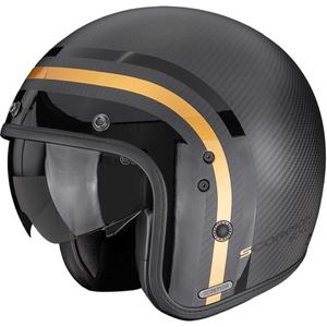 Scorpion Belfast II Carbon Regal atvērtā motocikla ķivere, matēta melna-zelta