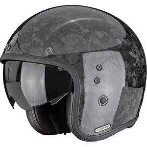 Scorpion Belfast II Carbon Onyx atvērtā motocikla ķivere, melna