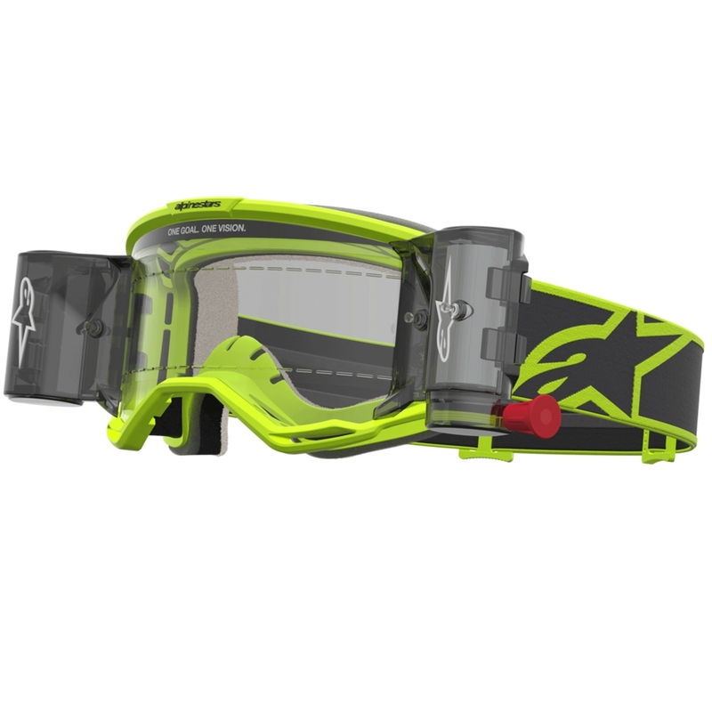 Alpinestars Vision 5 Rora Roll-Off motokrosa brilles, fluorescējoši dzeltenas-melnas