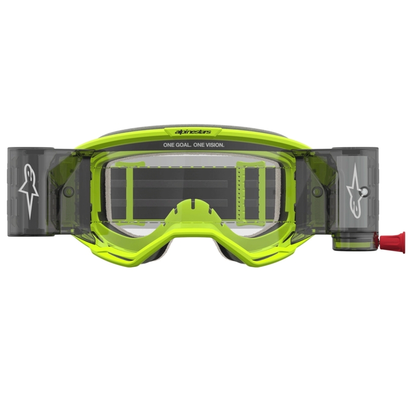 Alpinestars Vision 5 Rora Roll-Off motokrosa brilles, fluorescējoši dzeltenas-melnas