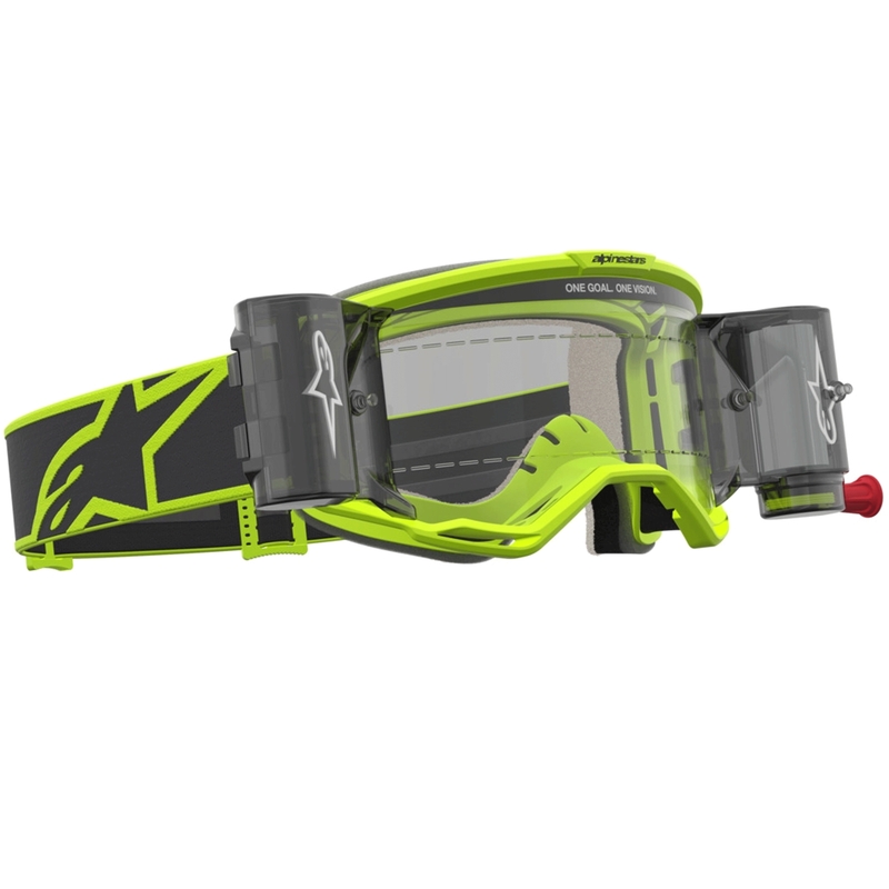 Alpinestars Vision 5 Rora Roll-Off motokrosa brilles, fluorescējoši dzeltenas-melnas