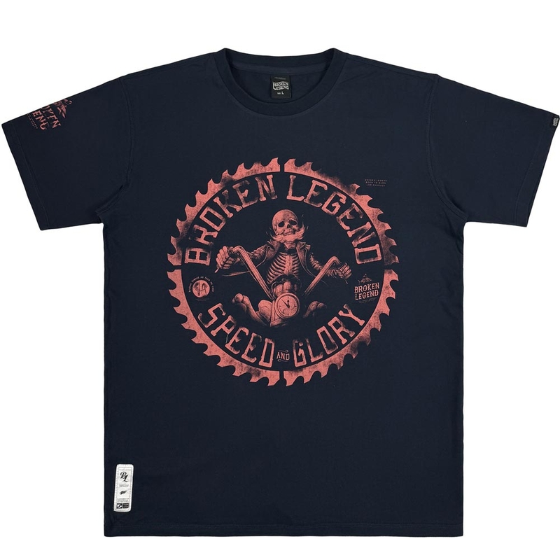 Yakuza Premium Hellrider BL 303 T-krekls tumši zils