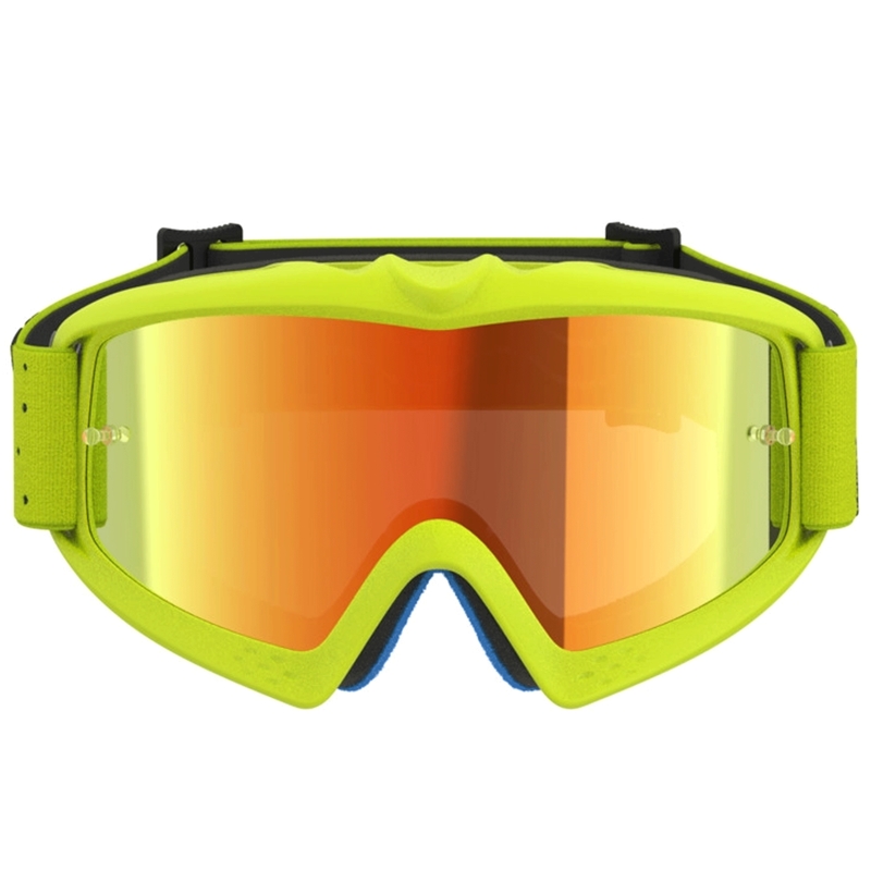 Bērnu motokrosa brilles Vision Youth Vesta fluorescējošas dzeltenas-melnas