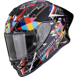Scorpion EXO-R1 EVO II Air Pouls slēgta motocikla ķivere melna-daudzkrāsaina